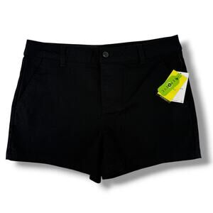 Volcom Frochickie Short Youth Girls Size 16 Black Chino Shorts 3" Inseam